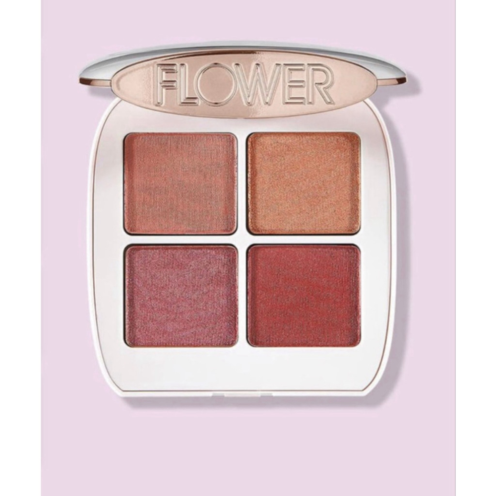 Flower Beauty Petal Play Shadow Quad Berry-More Eyeshadow Palette New
